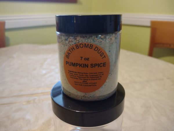 PUMPKIN SPICE BATH BOMB DUST  7 oz.